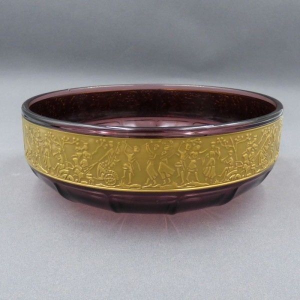 Art Nouveau Glass Bowl By Moser Karlsbad. 1890   1919 photo for sale