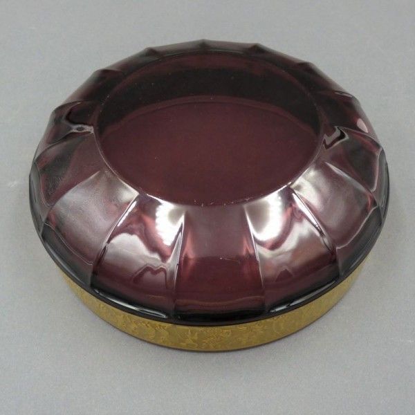 Art Nouveau Glass Bowl By Moser Karlsbad. 1890   1919 photo Home Decor