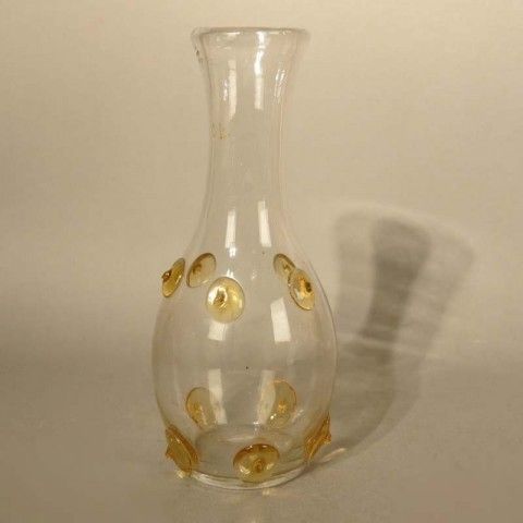 Art Nouveau Glass Vase With Pimples. 1900   1920