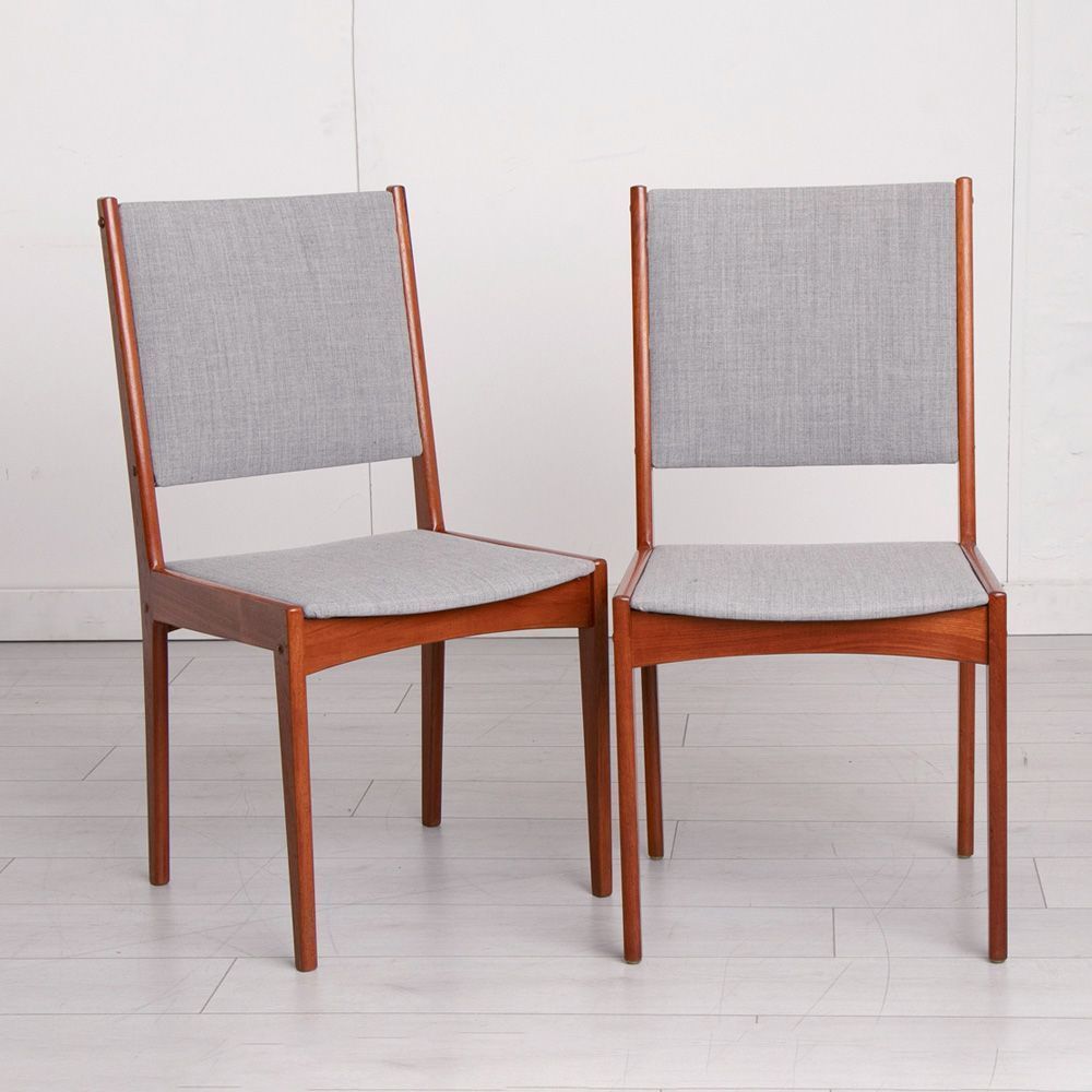 Set Of 8 Midcentury Teak Chairs By Johannes Andersen C.1960s photo furniture