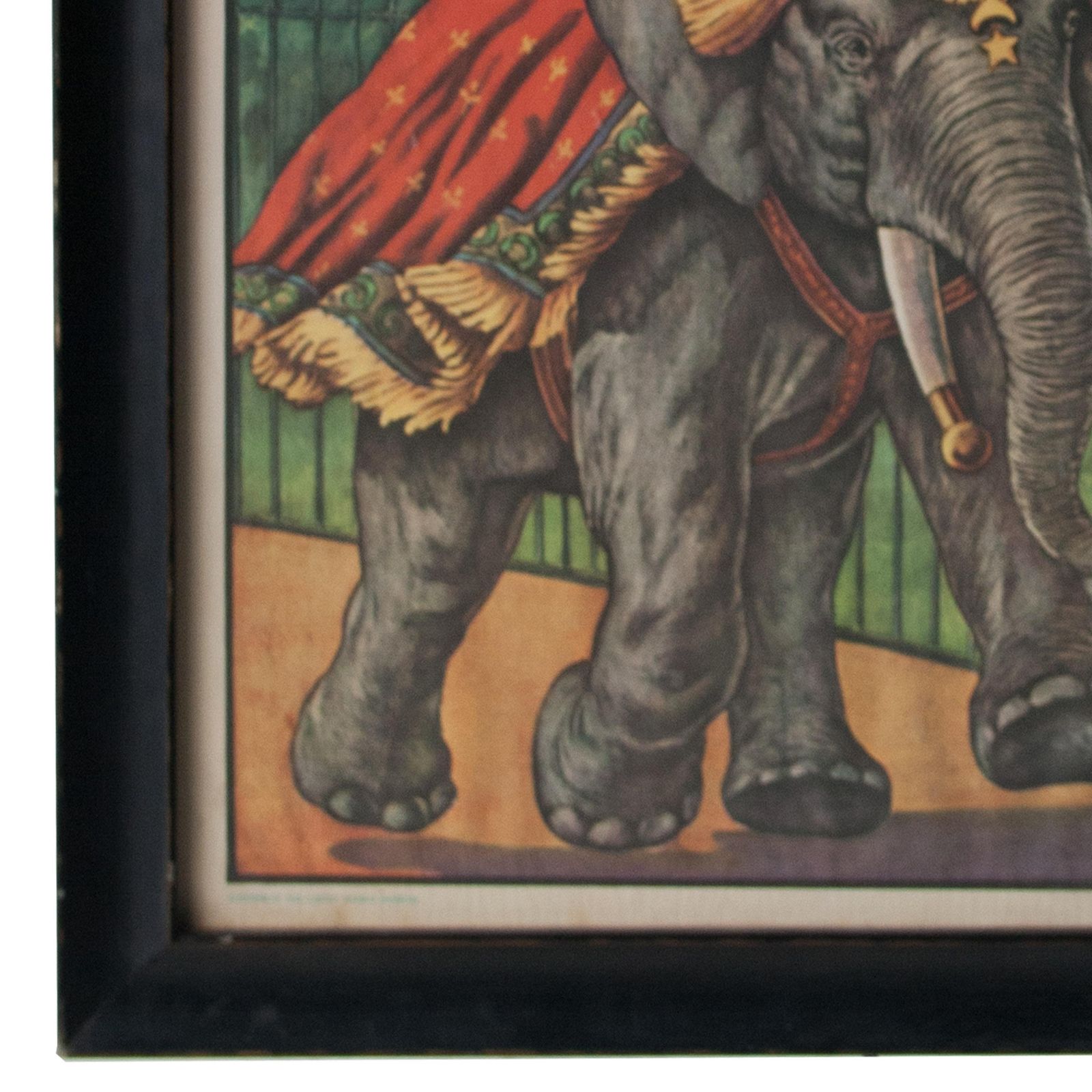 Al G. Barnes Animal Show Circus Original Poster Framed, United States, 1895 photo 468.0