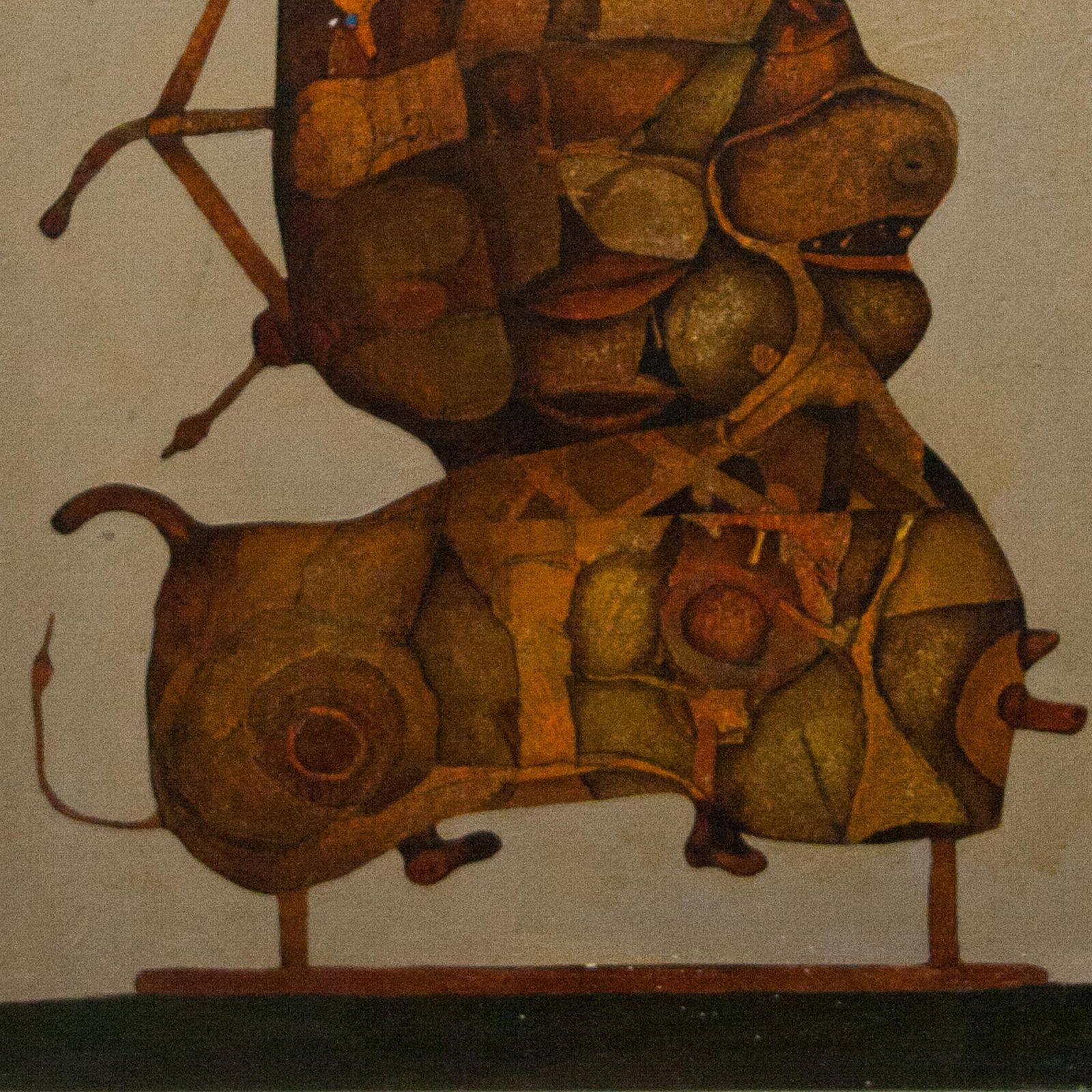 Spanish Painting Oil On Canvas, Spain, 1970 photo 724.0