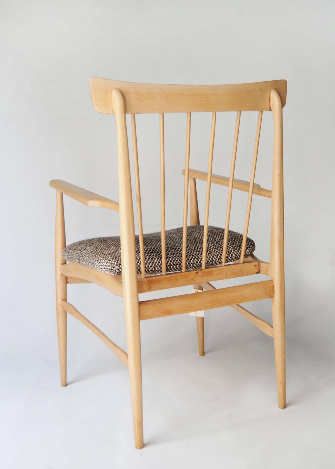 Mid Century Modern Beige Beechwood American Armchair, United States, 1950 photo furniture