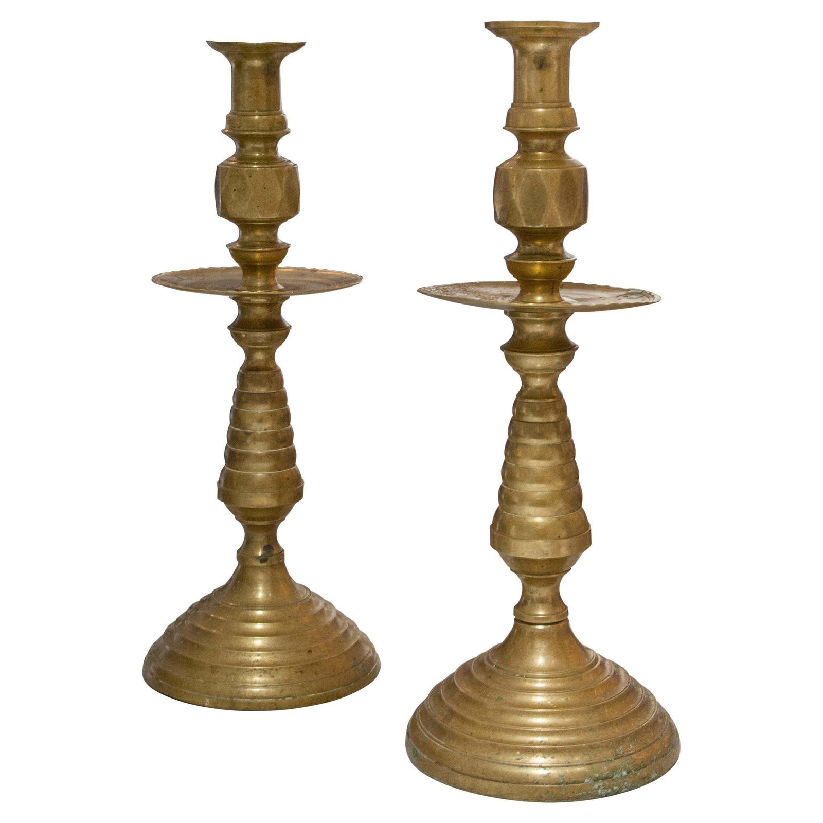 Pair Of Bronze Candle Holders, France, 1940