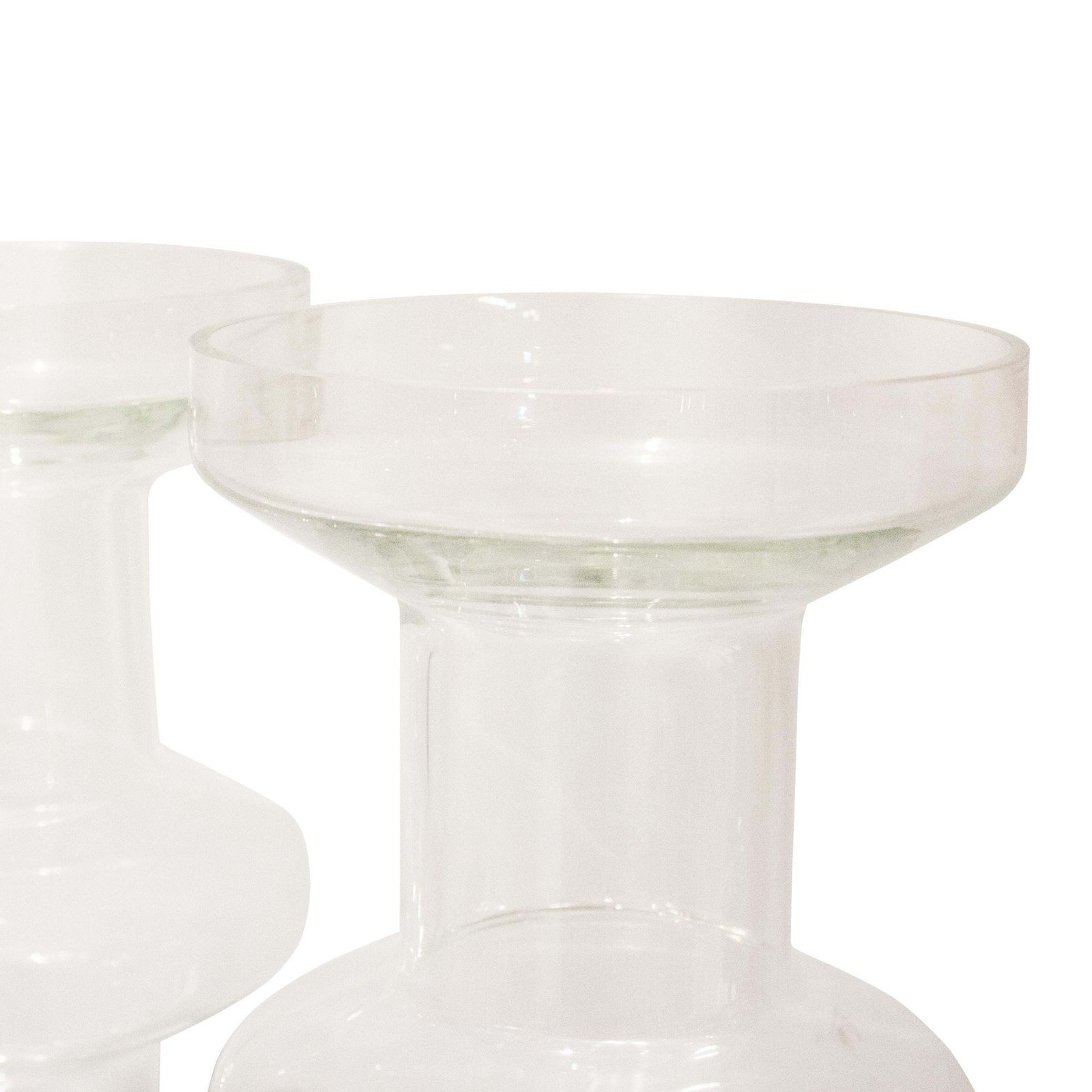 Ettore Sottsass Style Cylindrical Glass Vase, Italy, 1970 photo furniture