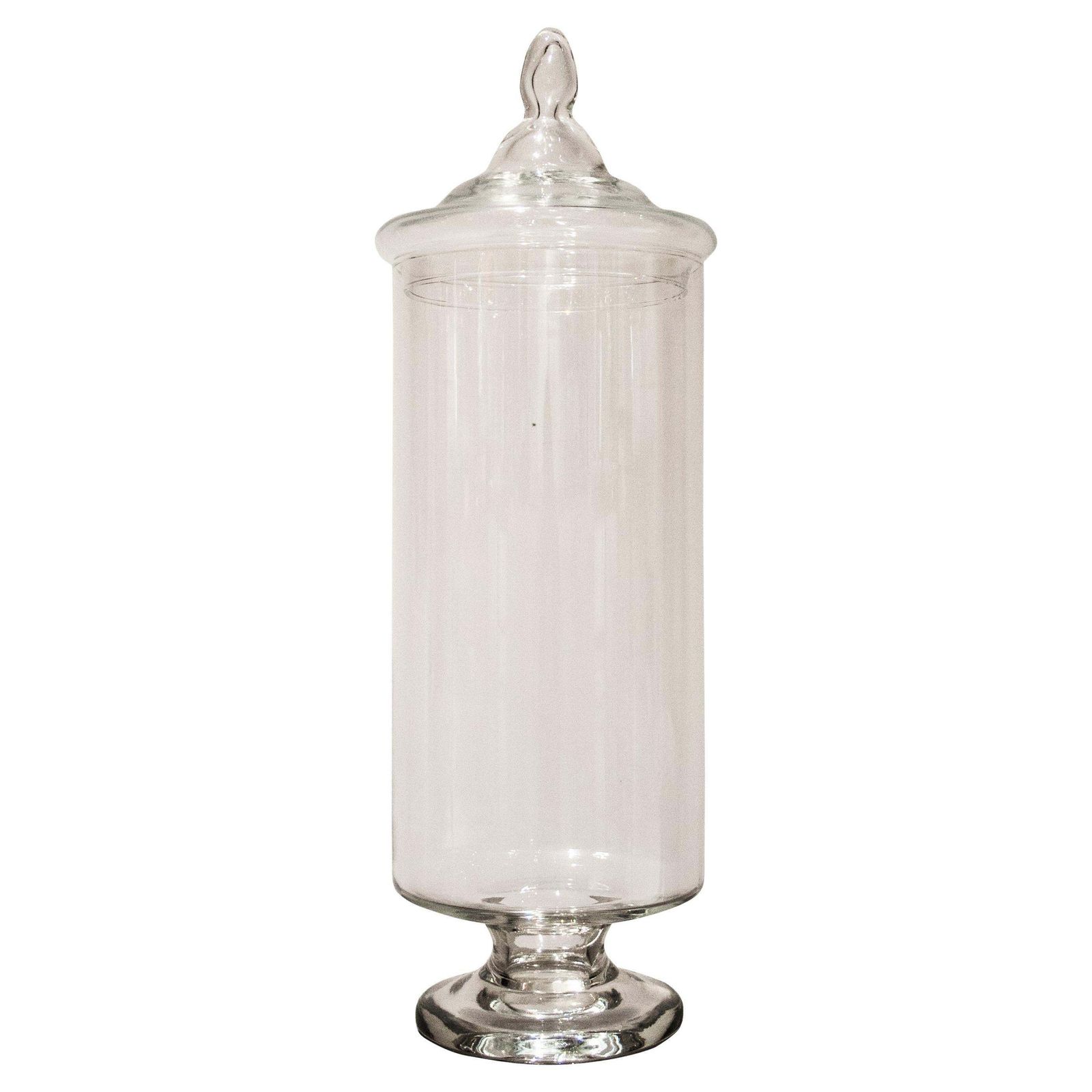 Glass Apothecary Vase With Lid, Italy, 1950