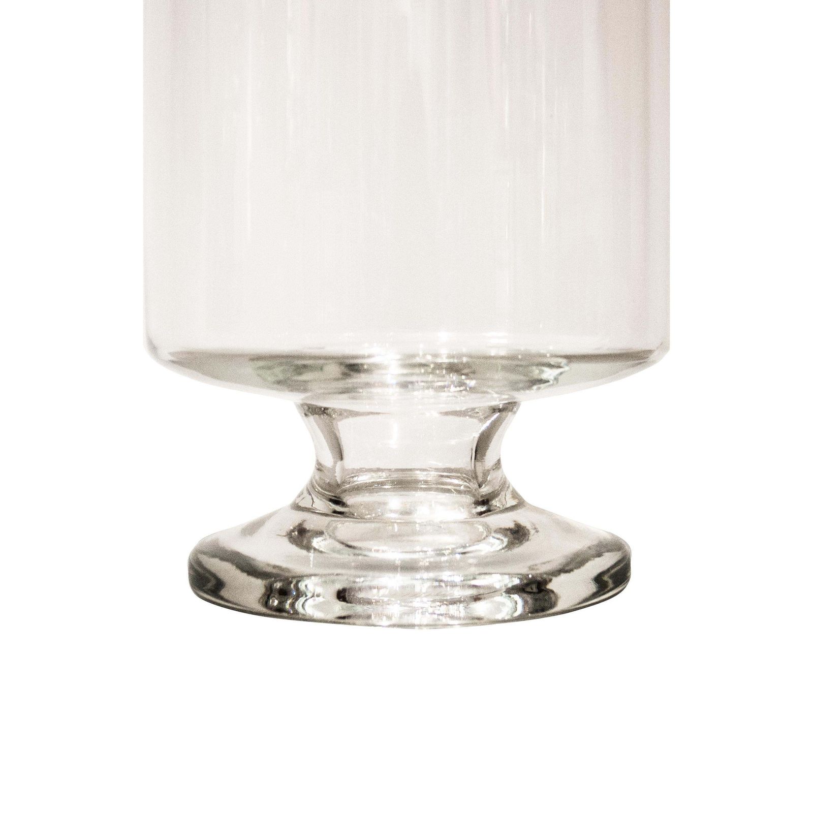 Glass Apothecary Vase With Lid, Italy, 1950 photo for sale