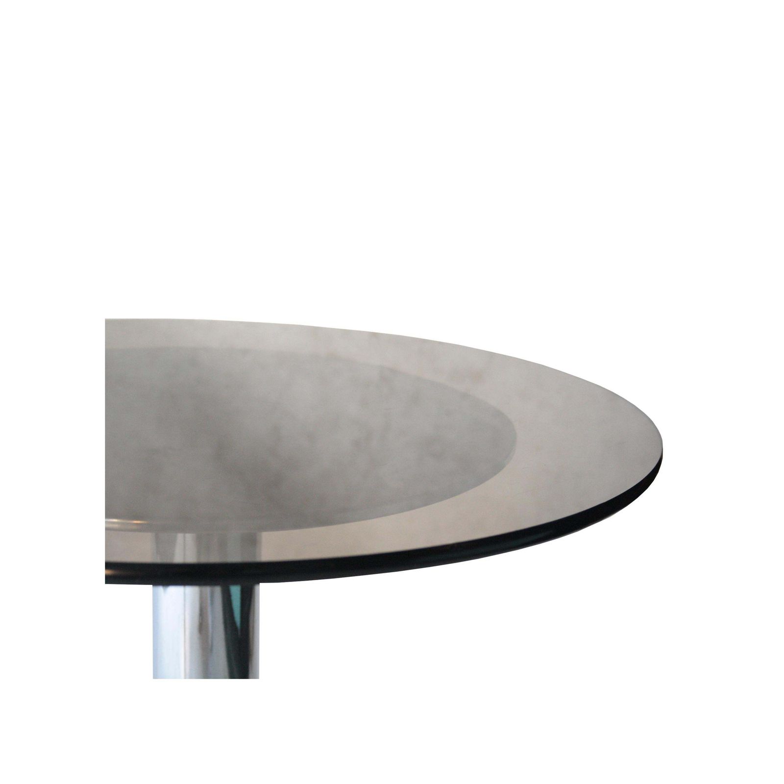 Mid Century Modern Metal Smoked Glass Pair Of Bovine Auxiliary Tables Italy 1970 photo for sale