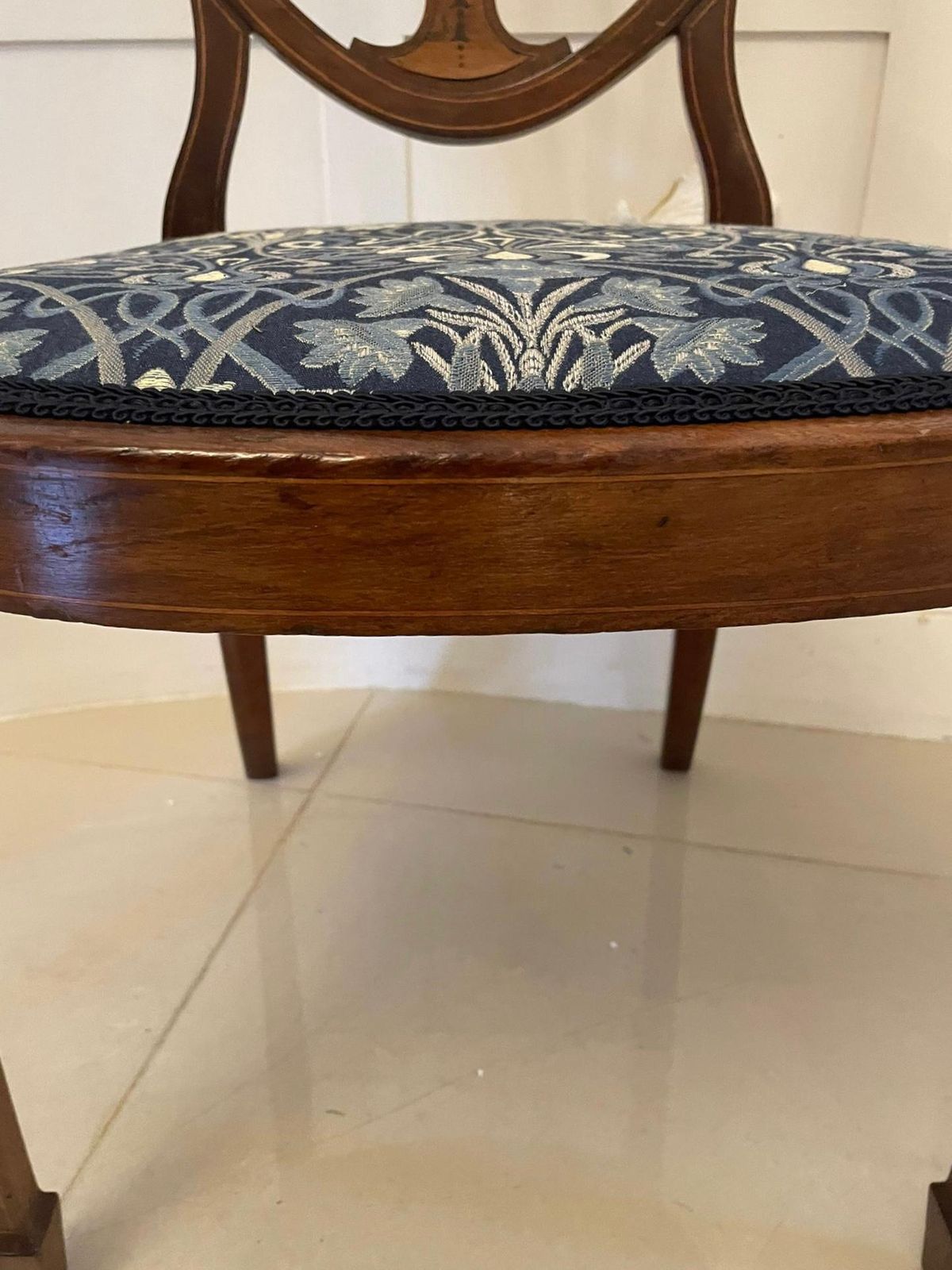 Fine Quality Antique Mahogany Inlaid Desk Chair photo buy