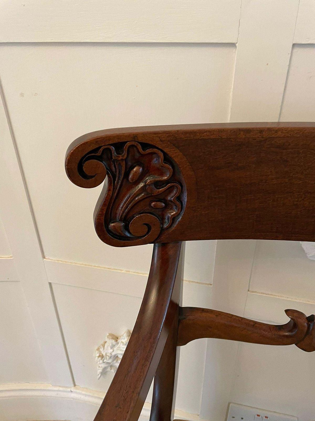 photo furniture Antique Regency Quality Mahogany Desk Chair