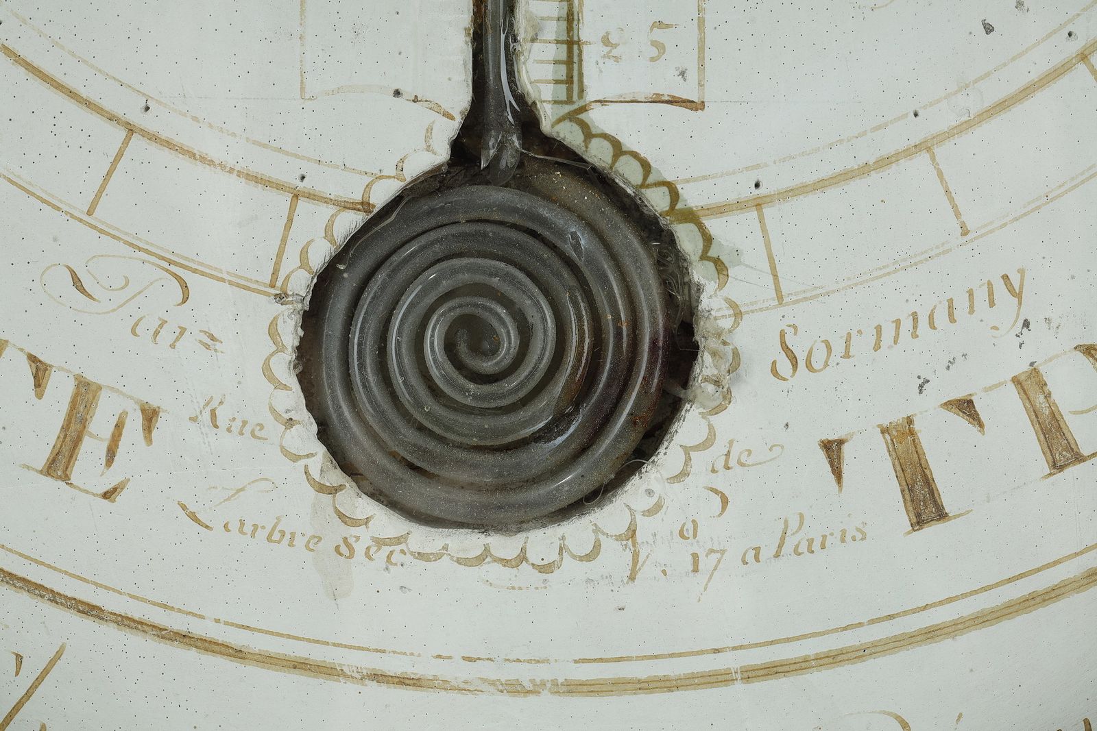 Barometer Thermometer In Gilt Wood, Louis XVI Period photo vintage