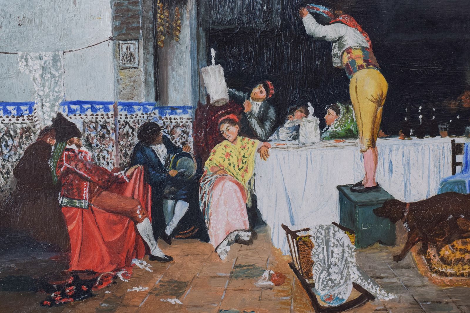Spaans Interieurscène, "The Party" photo for sale