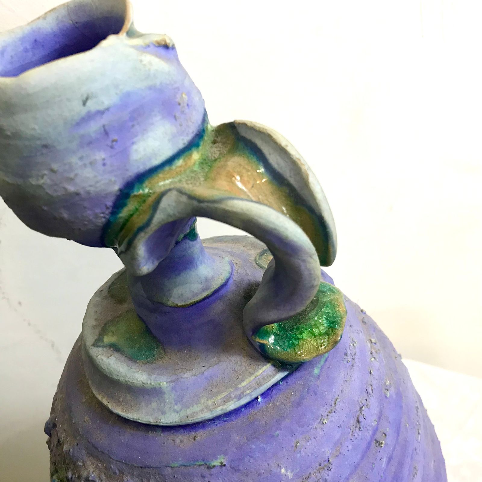 C. 1990’s Narrow Necked Vase Sculpture By Simon Shaw photo for sale