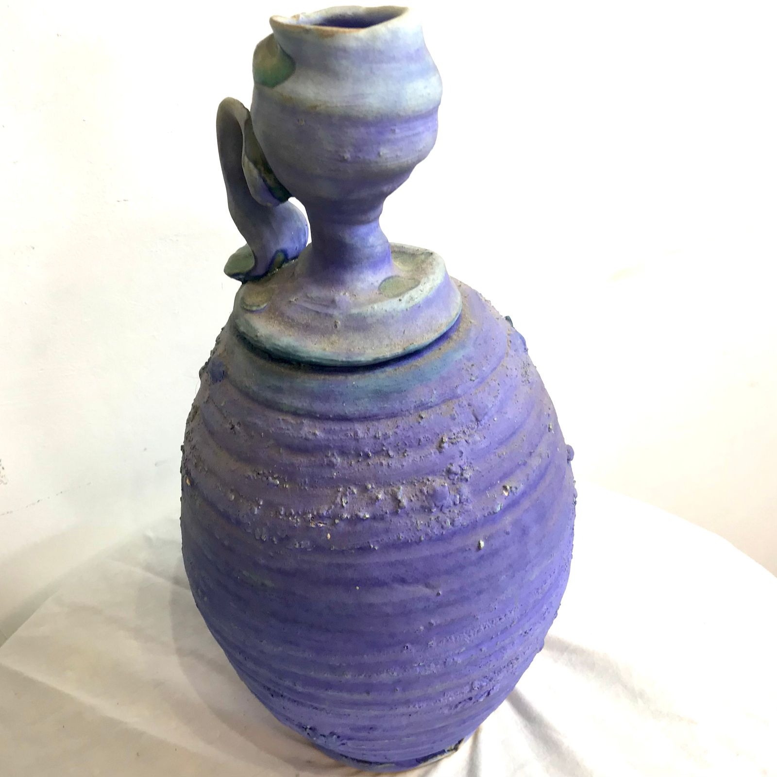 C. 1990’s Narrow Necked Vase Sculpture By Simon Shaw photo Home Decor