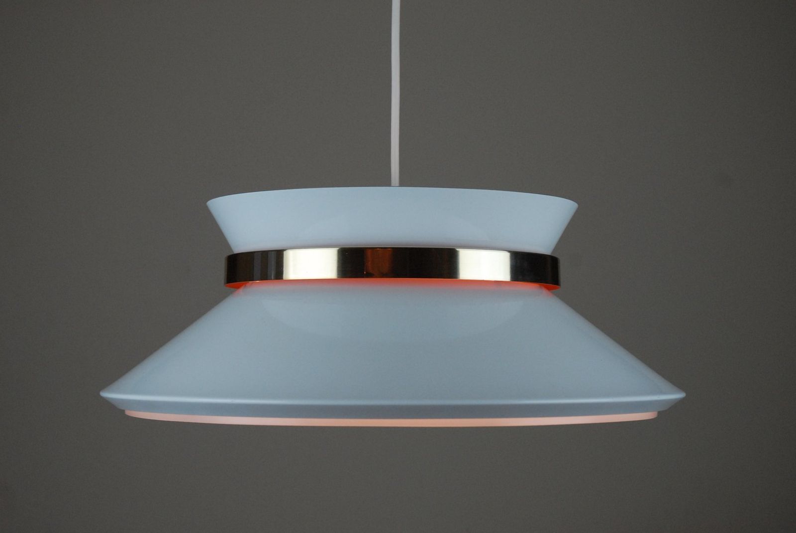 Vintage Swedish Pendant Lamp By Sigurd Lindkvist For Granhaga Metal Industry photo for sale