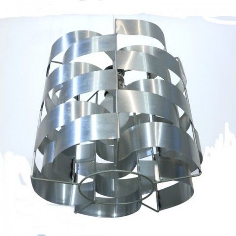 photo for sale Design Aluminium Pendant. May Sauze. France. 1970.