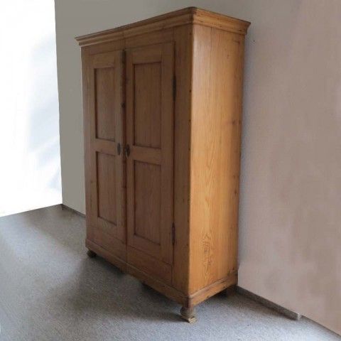 Biedermeier Wooden Wardrobe With Two Doors 1820   1850 photo furniture