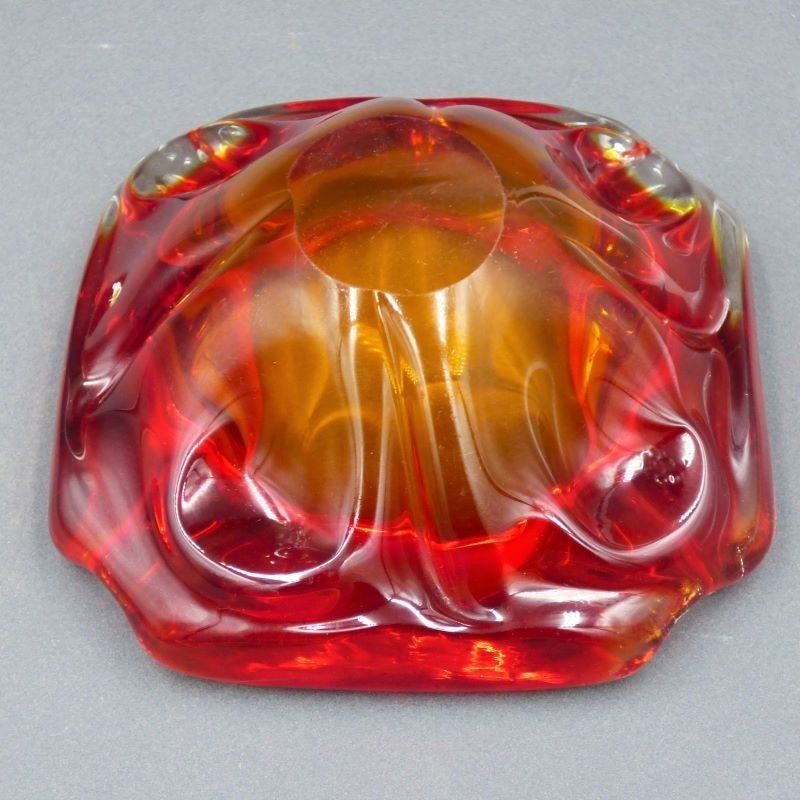 Red Murano Glass Ashtray. Italy 1950   1959 photo vinterior