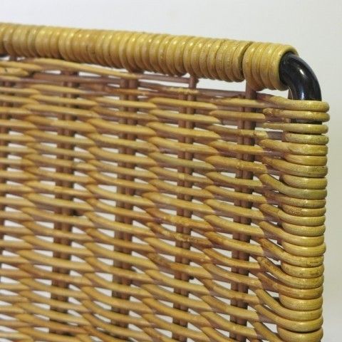 photo furniture Rattan And Metal Side Chair. Drahtwerke Erlau