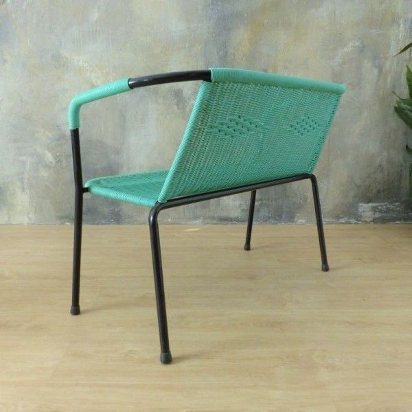photo for sale Green Seating Group Made Of Tubular Steel And Plastic  1960   1970