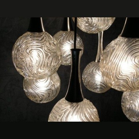 Vintage. Ceiling Lamp With Nine Glass Globes. 1960   1965 photo 426.0