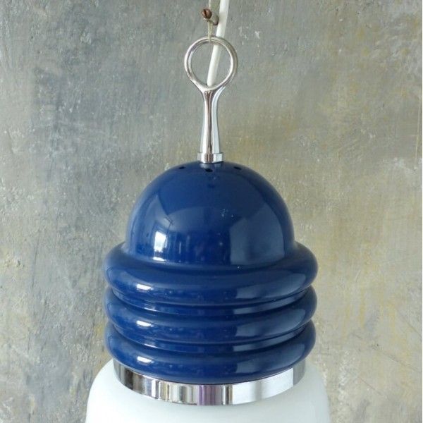 ”Arianna” Glass Ceiling Lamp In The Shape Of A Light Bulb By Piero Brombin For Artemide. 1965 photo furniture