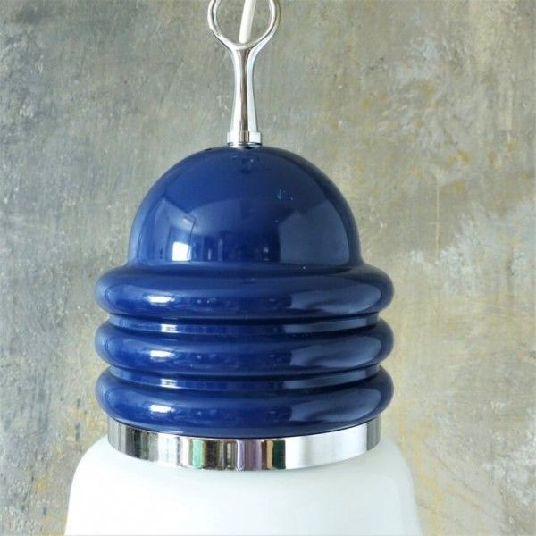 ”Arianna” Glass Ceiling Lamp In The Shape Of A Light Bulb By Piero Brombin For Artemide. 1965 photo for sale