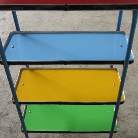 Industrial Shelf With Wheels And Shelves 1950 1959 photo buy