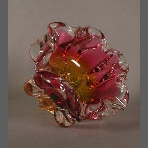 Vintage. Murano Glass Ashtray. Italy. 1950   1955. photo Home Decor