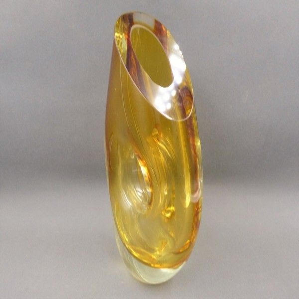 Sommerso Vase Made Of Murano Glass By Flavio Poli. 1950   1959 photo vinterior