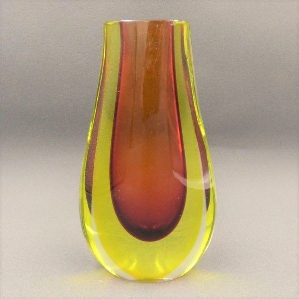 Sommerso Vase Made Of Murano Glass By Flavio Poli. 1950   1959 photo vinterior