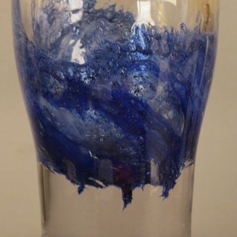 Thick Walled Vintage Glass Vase By Heinrich Löffelhardt. 1960   1969 photo vintage