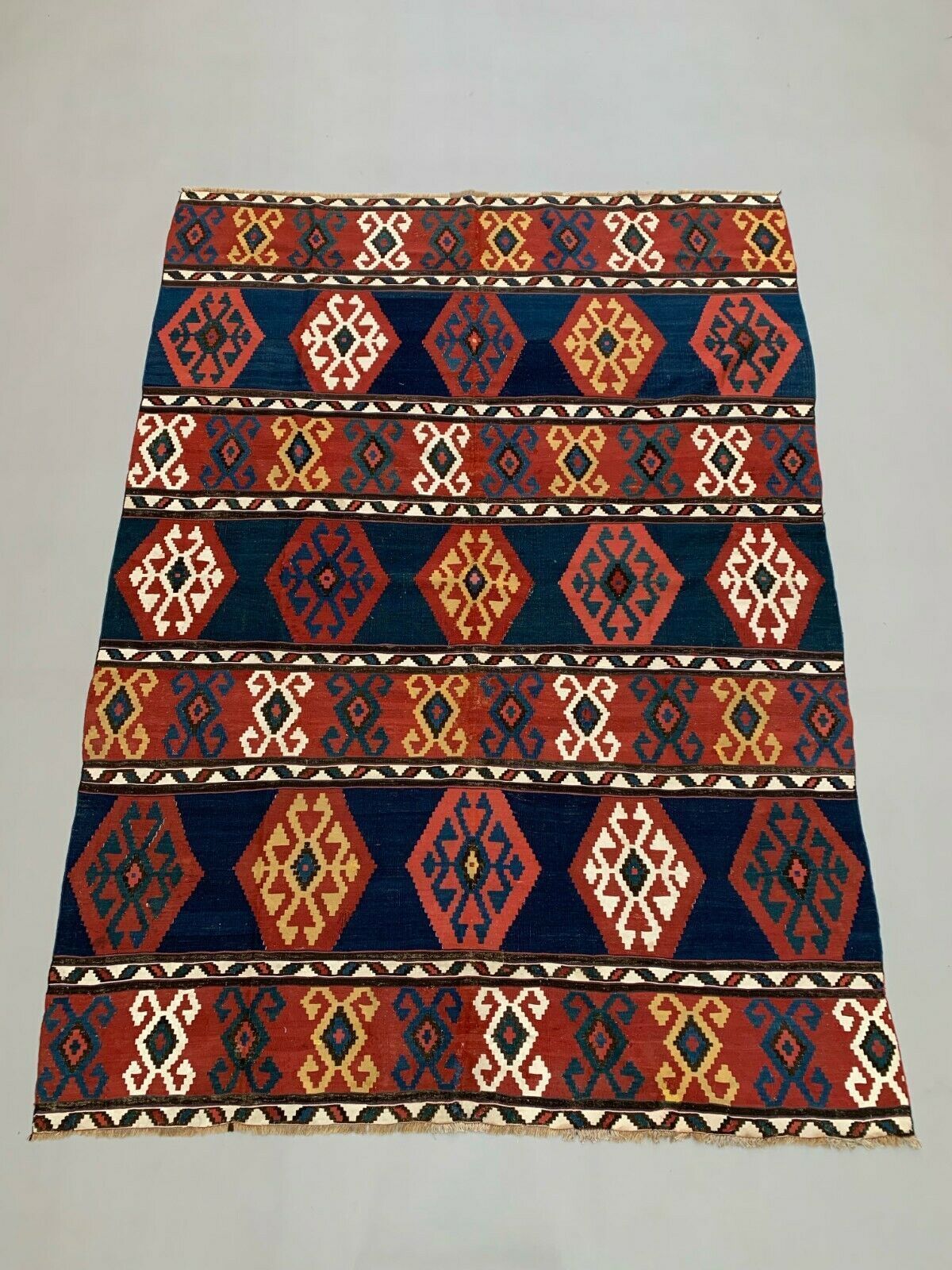 Antique Caucasian Kilim, 260x190 Cm, Large Shirvan Kazak Kelim photo furniture
