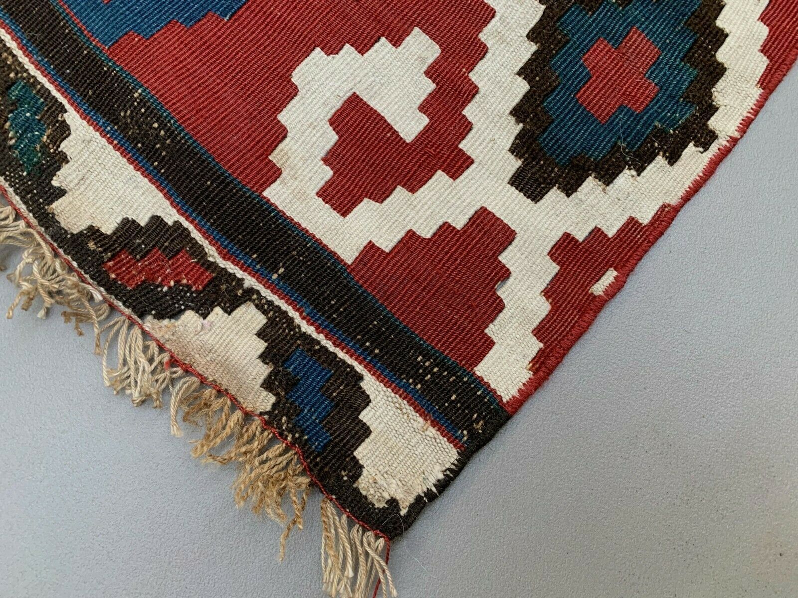 Antique Caucasian Kilim, 260x190 Cm, Large Shirvan Kazak Kelim photo 4350.0