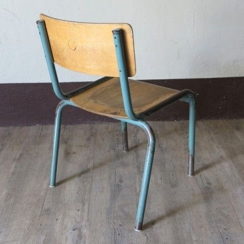 School Chair In The Style Of Prouve France 1950   1955 photo vintage