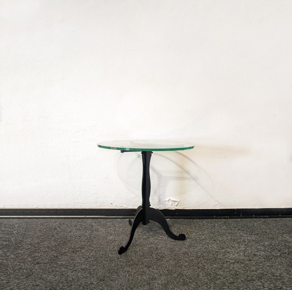 Salontafel Van Ijzer En Glas, Jaren 1980