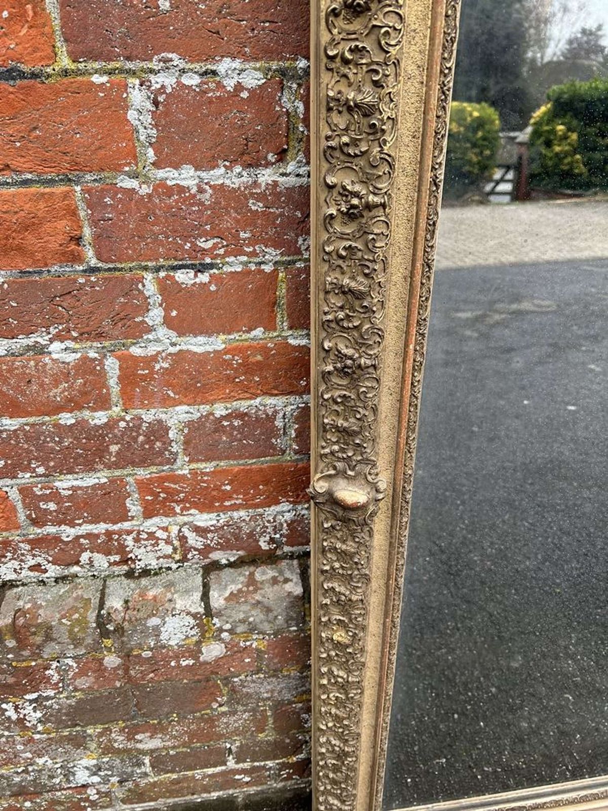 A Superb Large Antique French 19th Century Original Gilt Framed Mirror photo for sale