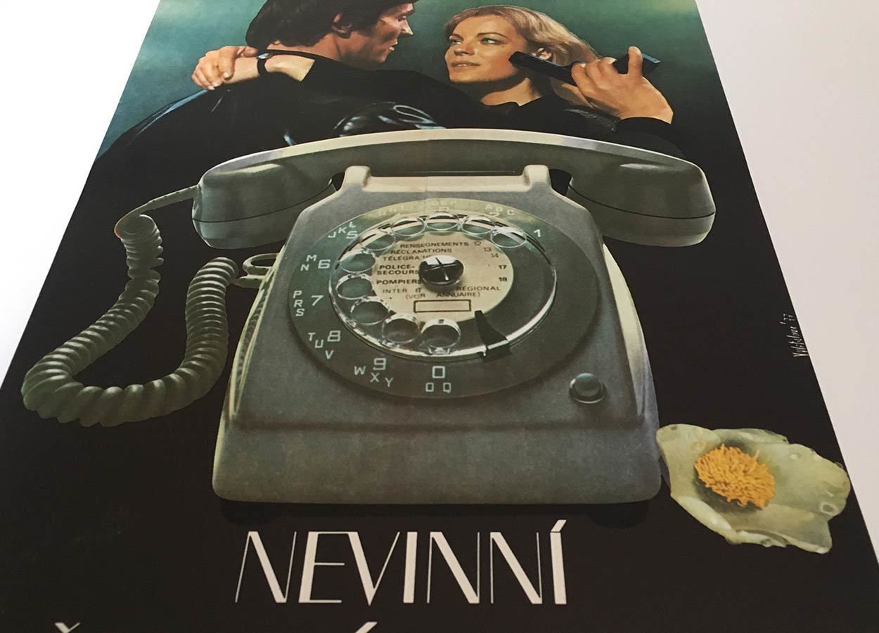 Original Film Poster, Dirty Hands, Olga Poláčková Vyleťalová, 1977, Genuine Czech Vintage Print photo 51.0