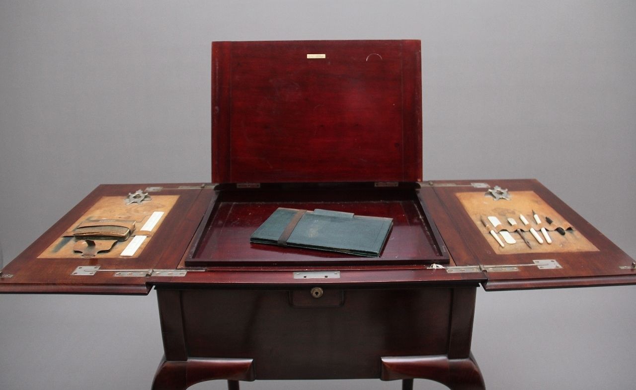 Furniture Early 20th Century Metamorphic Writing Desk By J.C Vickery Of London photo