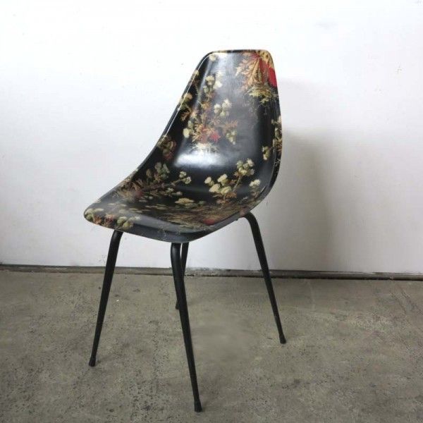 Fiberglass Side Chair By René Jean Caillette. 1950   1959 photo vintage
