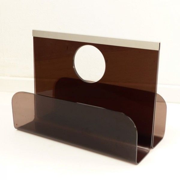 Plexiglass Magazine Rack By Michel Dumas For Roche Bobois. France 1960   1970