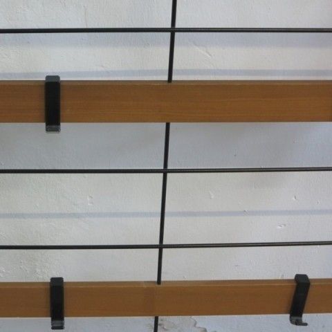 Vintage Metal / Wood Wardrobe. Germany 1960   1965. photo Furniture