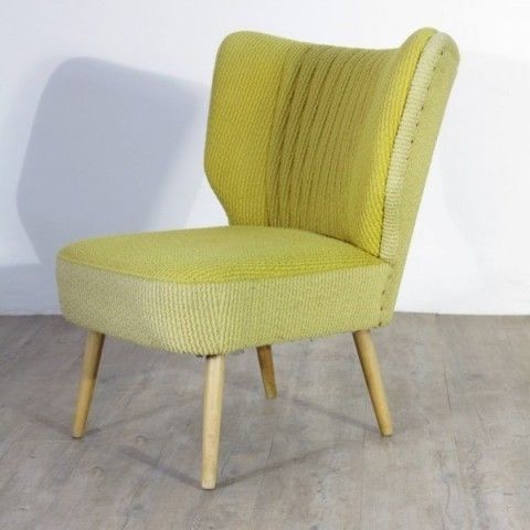 Vintage. Lemon Yellow Easychair