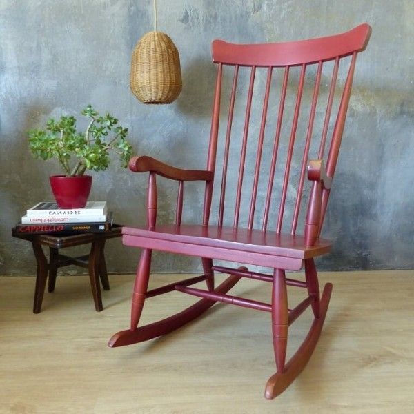 Vintage Wooden Rocking Chair. 1970   1979