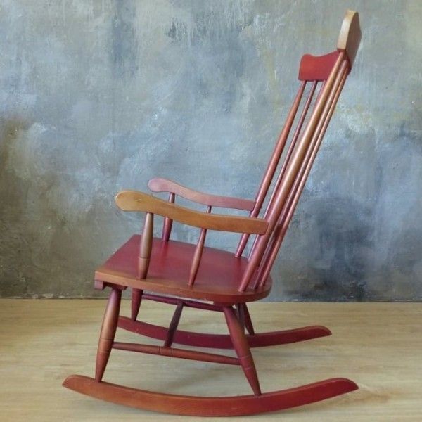 Vintage Wooden Rocking Chair. 1970   1979 photo buy