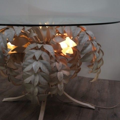Metal Table At Hollywood Regency Stil. 1970   1975 photo Furniture