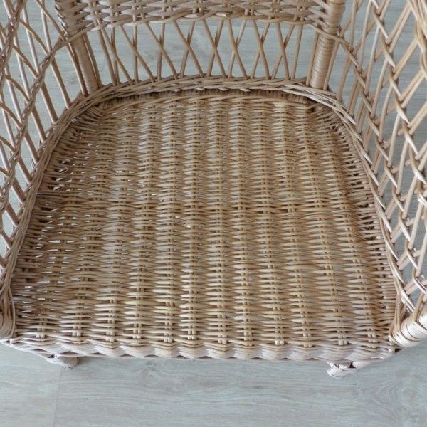 photo furniture Vintage Ratan Armchair. 1960   1970