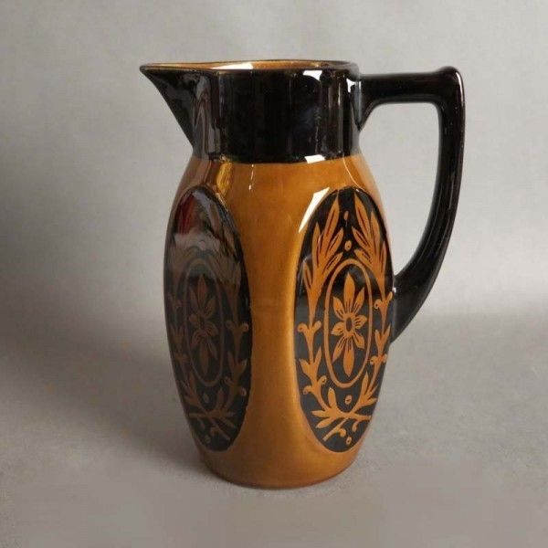 Antique Art Nouveau Ceramic Chocolate Pot. photo vintage