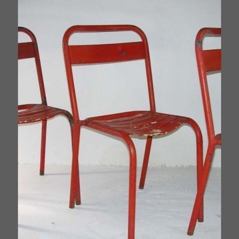 photo vinterior Vintage. Three Garden Chairs. 1950