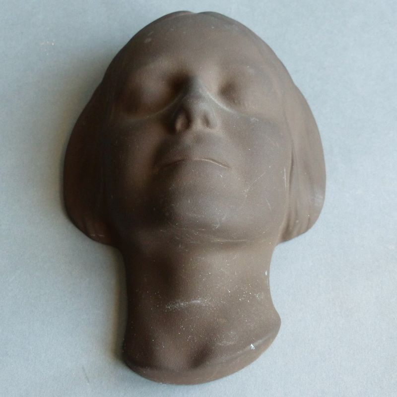 Ceramic Wall Mask "The Dead From The Seine" From The Karlsruher Majolika. 1950   1959 photo for sale